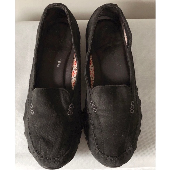 Skechers Relaxed fit black suede slip on mocassin - Picture 8 of 9